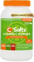 C-Salts Buffered Vitamin C Powder - Pure Organic, Stomach Friendly Ascorbic Acid VIT C Drink for Daily Immune Support & Collagen Production - Vegan Non GMO Sugar Free - 84 Servings Original, 8oz