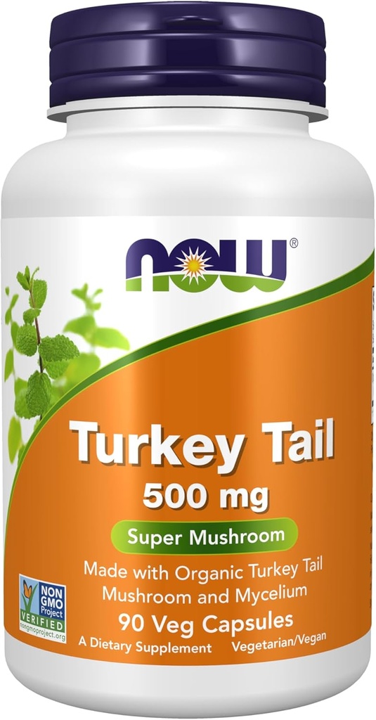 ACUM alimente Suplimente, Turcia Coada 500 mg, Super ciuperci, Made with Organic Turkey Tail Mushroom and Mycelium, 90 Veg Capsule