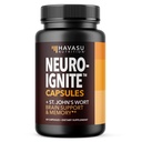 NeuroIGNITE Suplimente cerebrale pentru memorie și concentrare - 60 Conte - Nootrops Supplement Brain Supplement with St. John's Wort, Ginkgo Biloba, Bacopa, Fosfatidilserină - Capsule non-OMO, 2-Month Supply