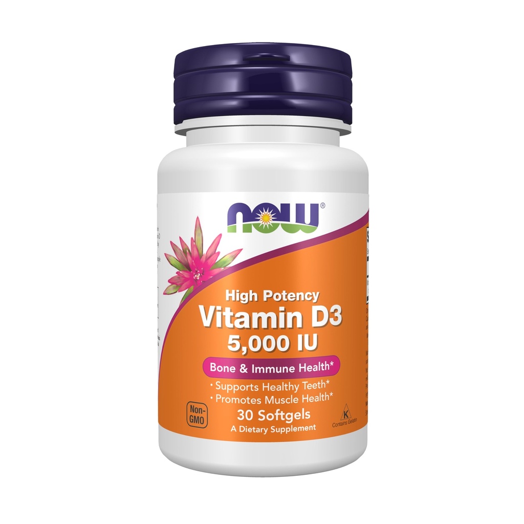 Acum Suplimente, Vitamina D3 5000 UI, Potenta Inalta, Suport Structural*, 30 Softgels