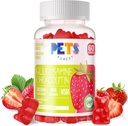 Animale de companie Purest Glucosamine Chondroitin Gummies cu MSM & Elderberry Extra Putere - Suport comun, Supplement de sprijin imun antioxidant pentru adulți, Bărbați și femei. Căpșuni