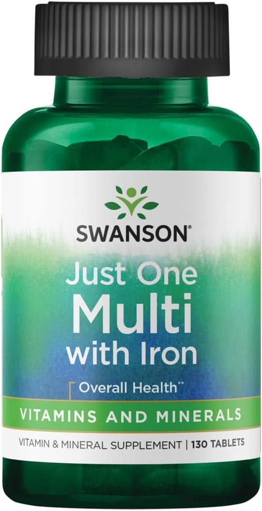 Swanson Century Formula Multivitamine cu fier 130 Taburi