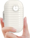 Travel Pill Organizator, 7 zile Portable Pill Case, cutie de pastile mici pentru buzunar Pursa Portable Medicine Vitamina Container (Pearl White, 1 pachet)