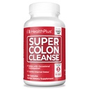Sănătate Plus Super Colon Cleanse 30 zi de aprovizionare de detoxifiere Gentle Gut Cleanse, Psyllium Husk, Probiotice pentru constipație Relief & Digestive Support, 120 capsule