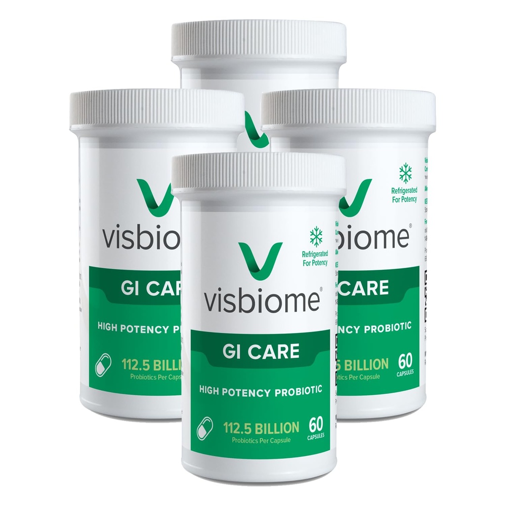 Visbiome® GI Care - High Potent Probiotic - 112.5 miliarde CFU Probiotice live, Original De Simone Formulation, Made in USA, 240 Capsule.