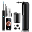 Îndepărtarea urechii - Sistem electric de irigare a urechii cu 4 moduri de presiune, Curățător de urechi cu aparat de fotografiat, 1080P Otoscop, Ureche de curățare cu 7 PC-uri Set ureche, Kit de îndepărtare sigură și eficientă a urechii