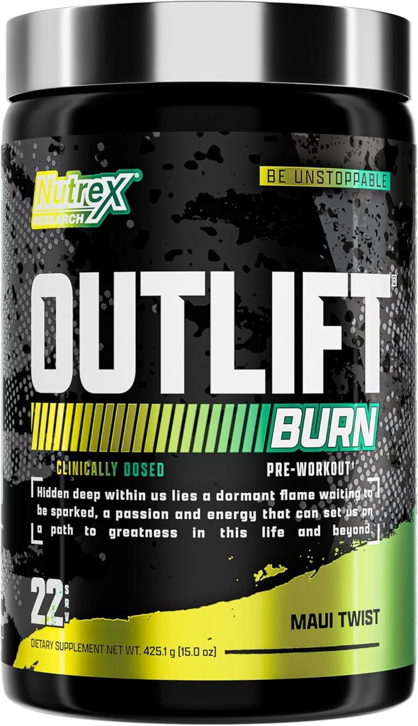 Nutrex Outlift Burn Pre-Formulă de lucru pentru energie, focalizare & E 