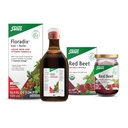 Floradix Iron & Herbs (16,9 oz) & Salus Red Beet Cristals (7 oz) - Supliment de fier pentru suport energetic sanatos* & Organic nutritional Beet Drink Mix