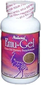 Ultra Emu-Gel Emu Oil Dietary Supliment Gel Soft Capsule 90/750 mg
