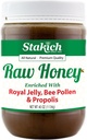 Stakich Royal Jelly, Bee Pollen, Propolis Raw Honey - pură, neprelucrată, neîncălzită - 40 Ounce