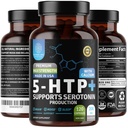 N1N Premium 5-HTP 200mg Plus Calciu, Produs din extract de semințe Griffonia, fără OMG și gluten, 120 Capace