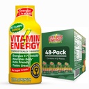 Vitamina Energie B12 11,000% Extra Putere Energie Shot Mango 48 Pack, 260mg Natural Cafeina, B12 & B6, Nootrop Focus, Vitality, Zero Zahăr, Gluten-Free, Vegan, Kosher, 1.93 fl oz