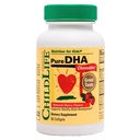 ESENȚIALE CHILDIFE Pure DHA pentru copii - Suplimente DHA, DHA EPA Omega 3 Supliment, Copiii Mestecabili DHA, Copilul DHA, Ulei de pește pentru copii mici, Gluten gratuit - Berry naturale, 90 Softgels (Pachet de 1)