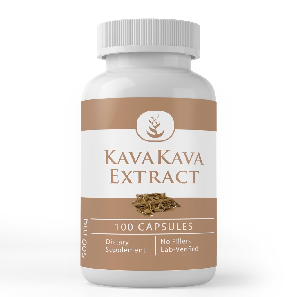 Extract de kava Kava pure, (100 capsule), fără aditivi sau filleri, verificate de laborator