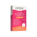 Omax Health Prebiotics and Probiotics Complex for Women, pH Balance, Vag Health, Urine Tract, Yeast & BV Prevention, Lactobacillus & Bifidobacterium 