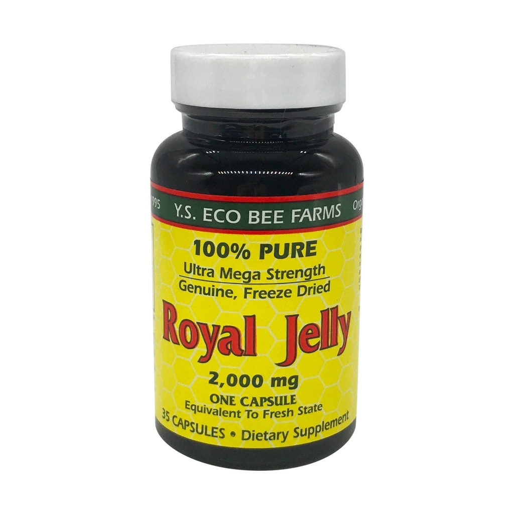 YS Bee Farms Pure Royal Jelly Capsule, 35 CT