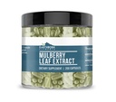 Elemente născute din pământ Extract de frunze de Mulberry alb 200 capsule, pur și nediluat, fără aditivi