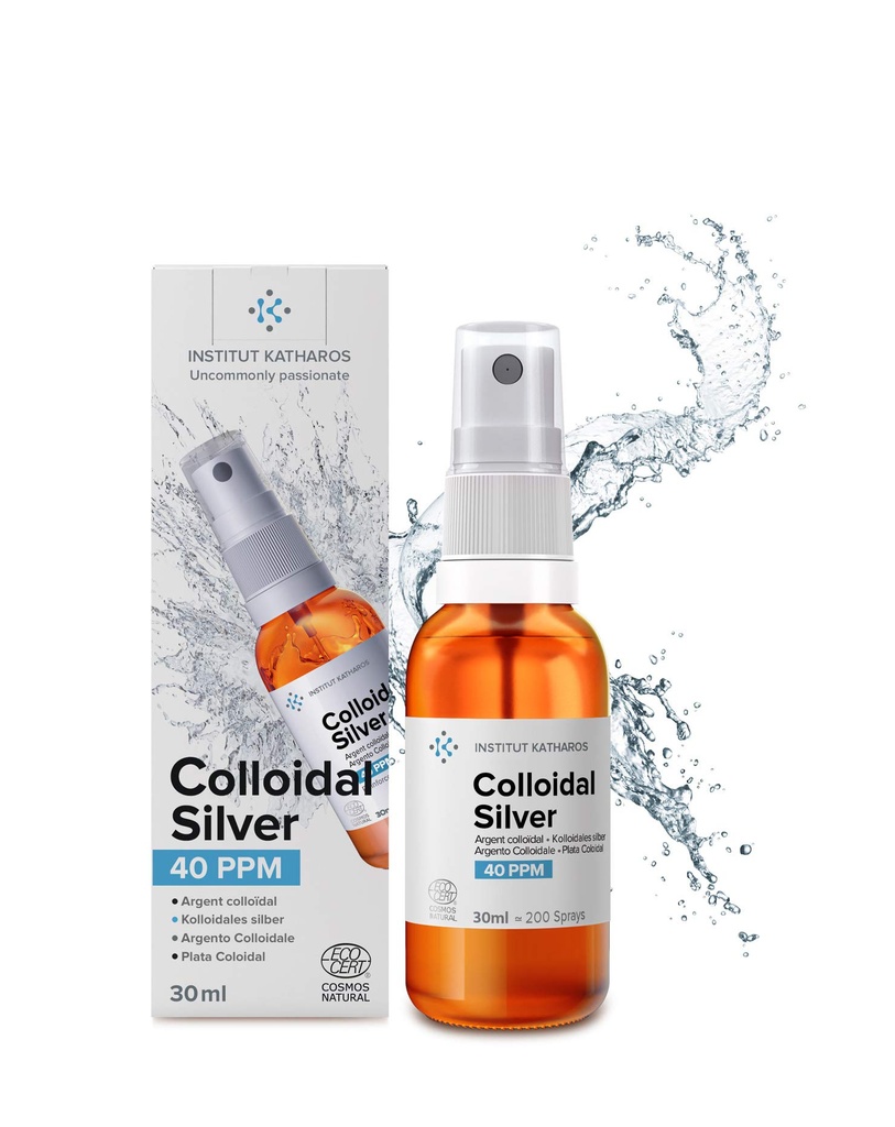 Premium Cristal Silver Spray 40 PPM 1 fl oz ● 100% Natural ● Ebook Inc. ● Concentraţie superioară, Particule mai mici = Rezultate mai bune ● Certificat de 3 Laboratoare Independente ● Suntem Specialişti.