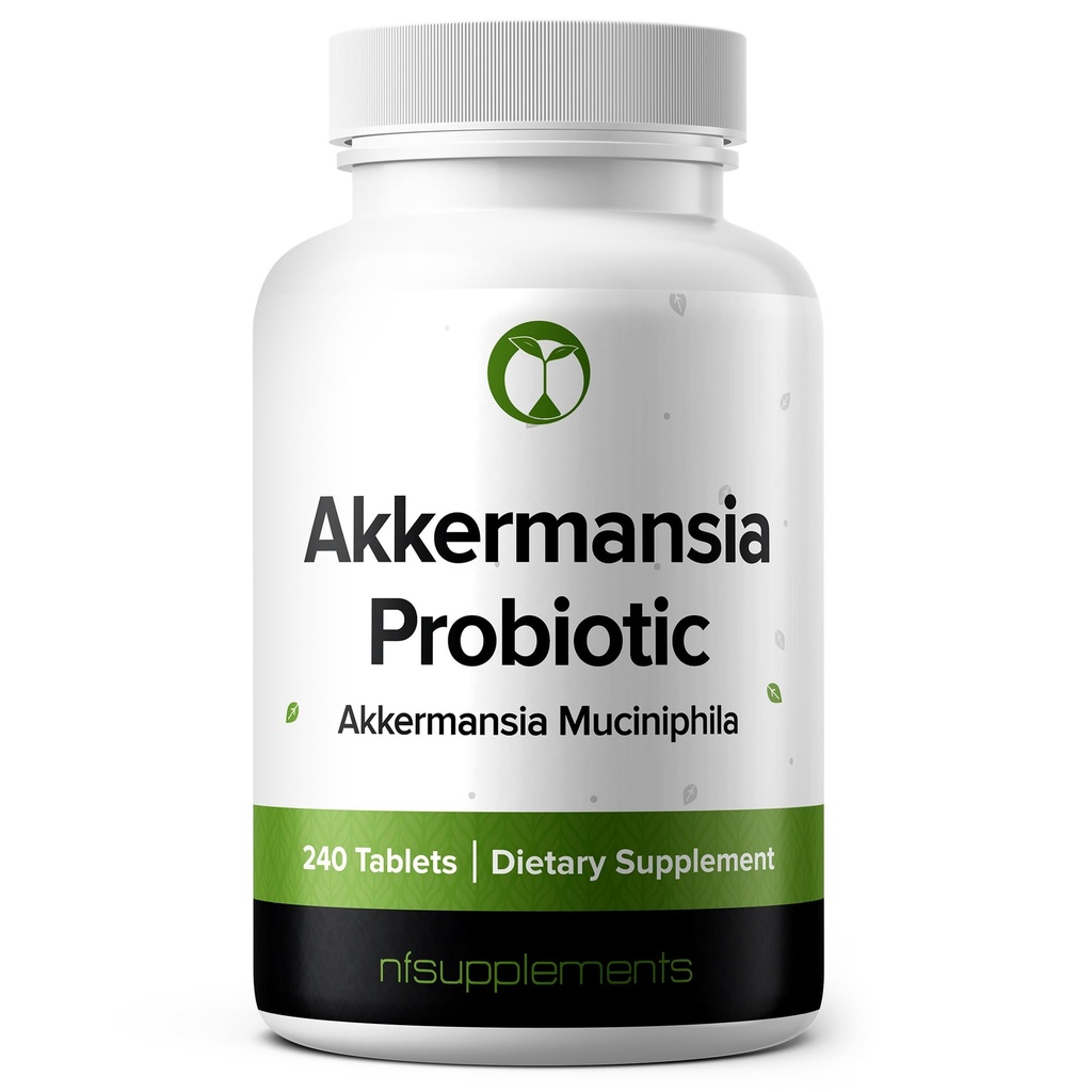 Akkermansia Muciniphila Supliment Probiotic 240 Tablete 100 Milioane Probiotice AVU pentru bărbați și femei susține Intestinal Digestive & Gut Health (240, Akkermansia Muciniphila)