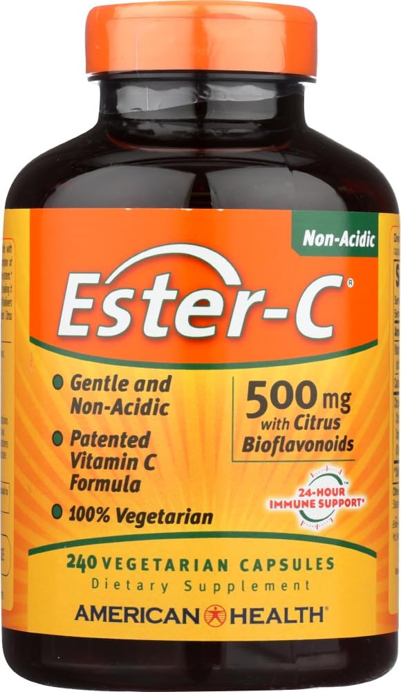 Ester-C 500 cu Citrus Bioflavonoids; Vegetarian