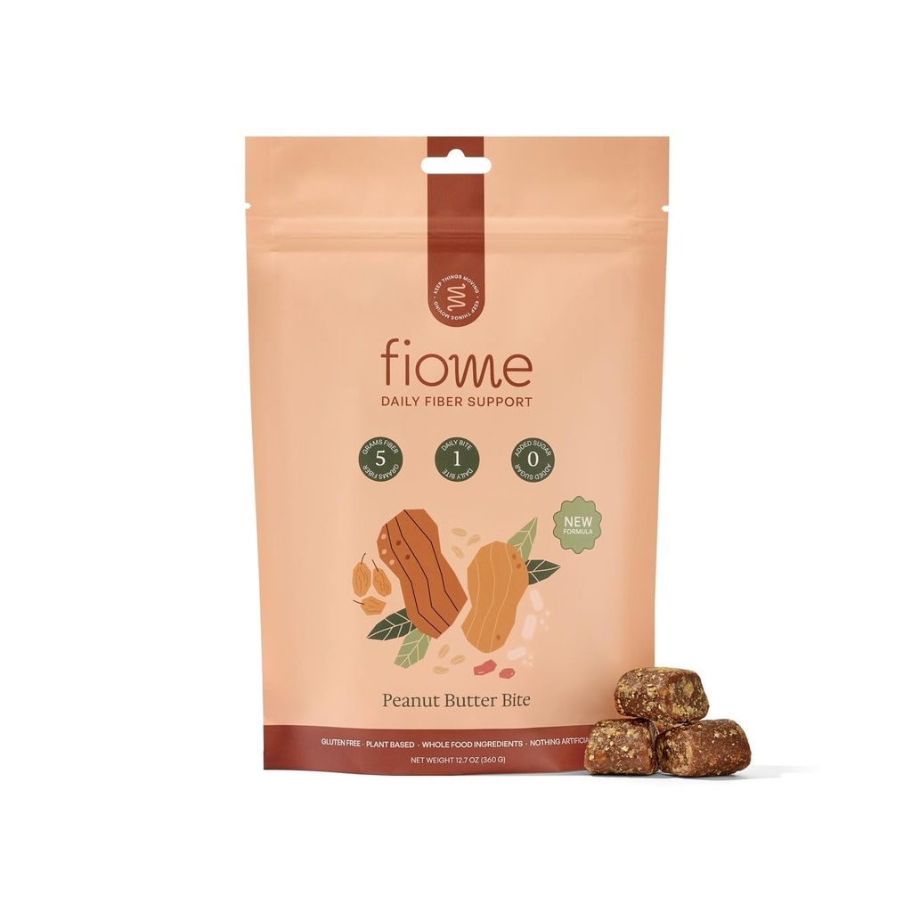 Suplimentul de fibre - 5g Daily Fiber Bite - Suportă Regularitatea, Digestia și Sănătatea Gutului - Toate ingrediente naturale, Unt de arahide Cacao Aroma, 30 Serviri