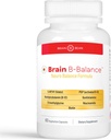 Echilibrul cerebral B: Multivitamine metilate - Formula de neuroechilibrare a complexului B metilat - Methylfolat suportă starea de spirit. Minte. Memorie - 60 capsule Vegan
