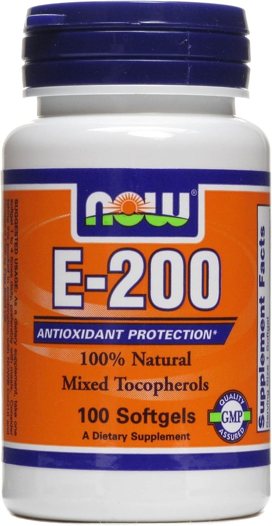 Vitamina E- 200 UI 100 Softgels (Pachet de 2)