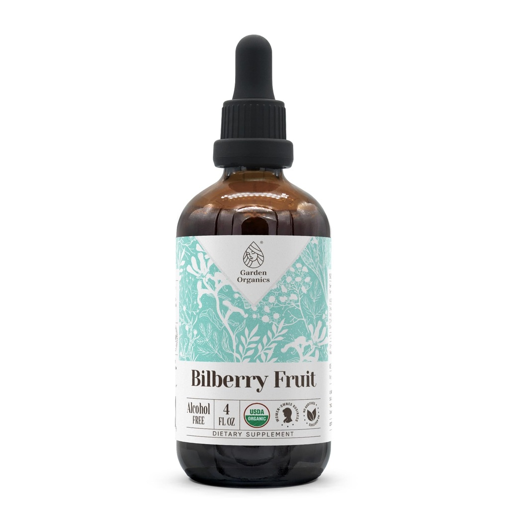 Bilberry Fruit USDA Organic Alcool-Free Extract 