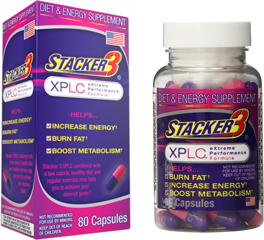 Generic Stacker 3 XPLC - 80 Capsule - Inclusiv Jump Rope