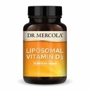 Dr. Mercola Liposomal Vitamina D3 - Susţine inima, osul şi sănătatea imună - 10000 UI per servire - non-GMO, Soy Free & Gluten - 90 capsule (90 Servings)