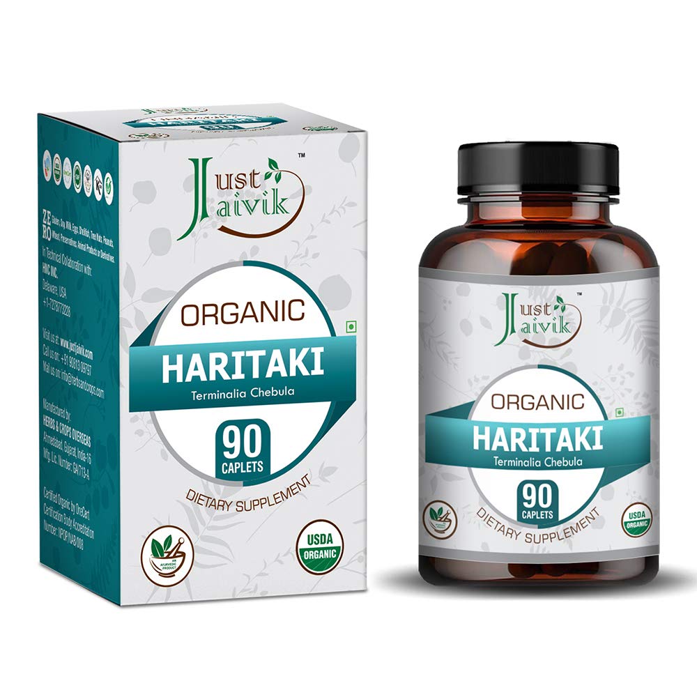 Doar Jaivik Organic Haritaki (Terminlia Chebula) - 750 mg (90 comprimate) 