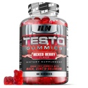 Iron Labs Nutrition Testo Gummies for Men (60 Gummies) - Booster de înaltă rezistență pentru bărbați - Aroma mixt Berry - Caracteristici Maca, Ginseng, Zinc și Seleniu - Sugar Free & Vegan Potrivit