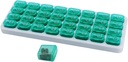 Organizator de pastile lunare, cutie mare de pastile de călătorie 31 zi, zilnic caz de pastile, deţinătorul de pastile Container pentru vitamine, medicamente, supliment, ulei de peşte, verde