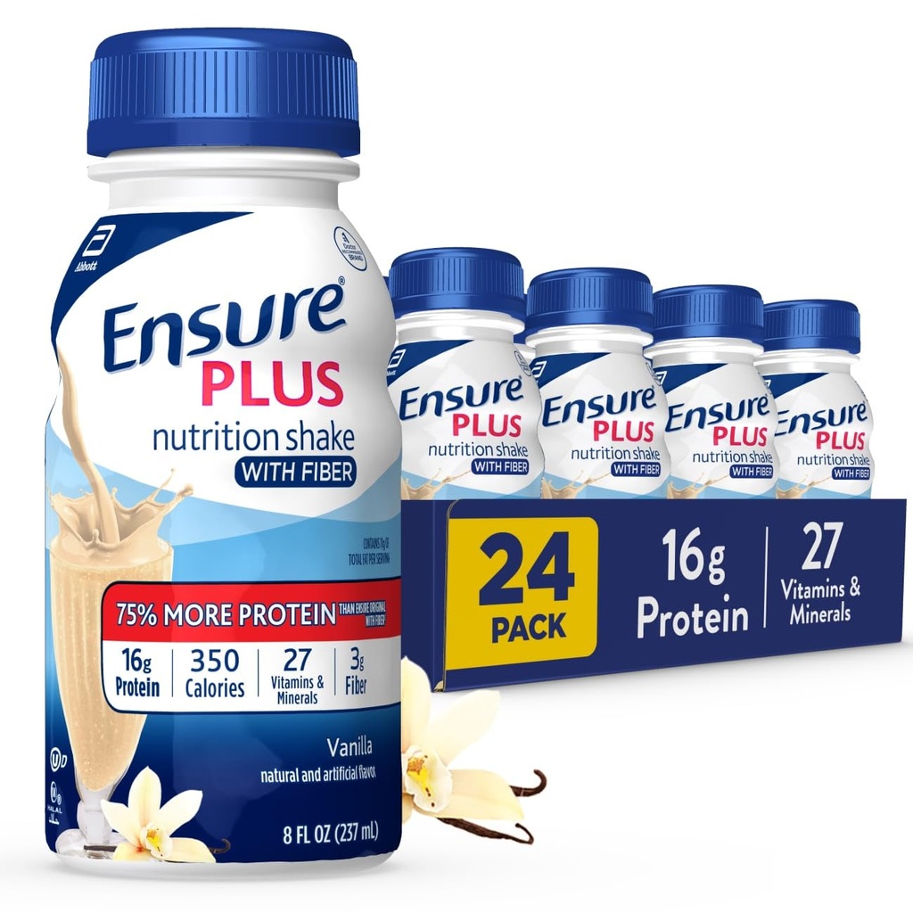 Asiguraţi-vă că Plus Vanilla Nutriţie Shake cu fibre 