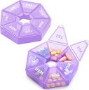 Weekly Pill Organizator mare 7 zile cutie pastile Organizator zi de zi medicament caz pentru vitamine pastile de ulei de pește Suplimente Artrita prietenos