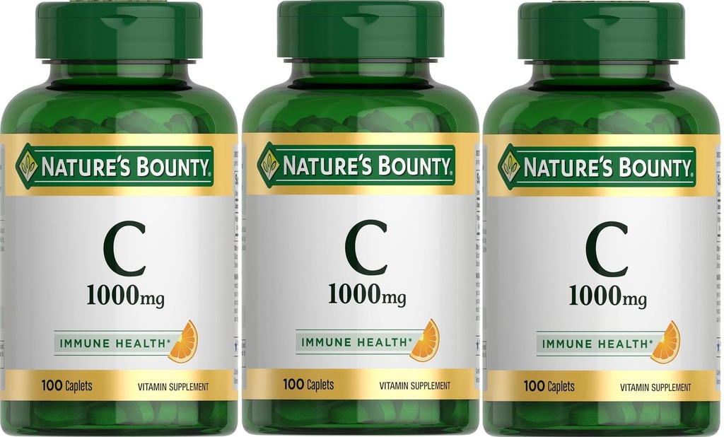 Vitamina C bounty a naturii, 1000 mg, 100 capete (pachet de 3)