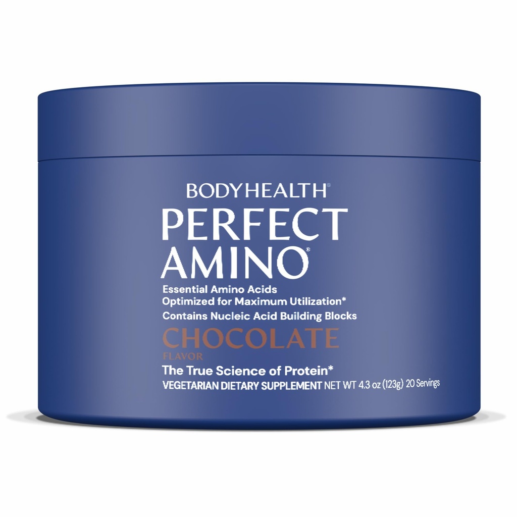 BodyHealth Perfect Amino Powder - BCAA și EAA pulbere pentru antrenament Pre și Post - Amino Acid Energy Drink pentru bărbați și femei pentru a sprijini Lean musculare și de recuperare - Ciocolată - 20 Serviri