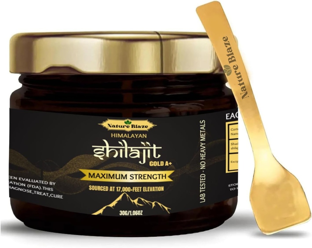 Pure Natural Himalayan Shilajit Resin pentru bărbați și femei pentru energie Boost & Imunity Support (30Gm/1.0 Ounce)