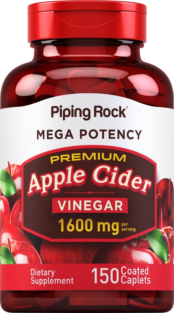 Piping Rock Apple Oţet Capsule de Oţet Caplete 