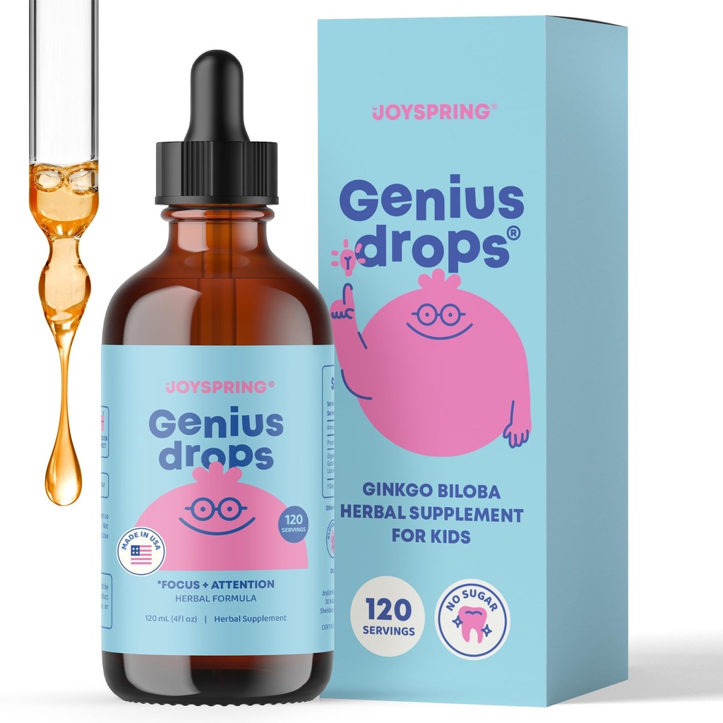 JoySpring picaturi de geniu - Picături de focalizare organică pentru copii 