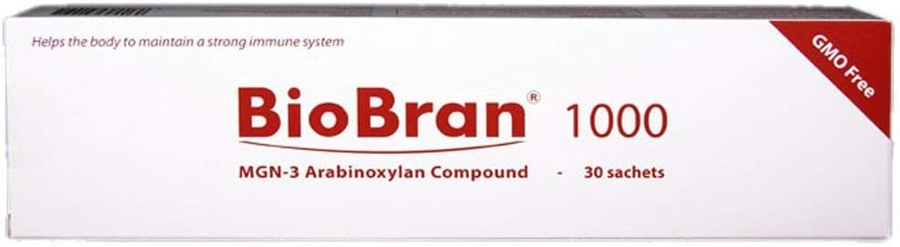 BioBran MGN-3 - Sistem imunitar extrem de eficient Booster, de la ruperea Rice Bran cu enzime de la Shitake Mushroom (1000 mg, 30 Sachete) Made in Japonia, Livrare Express gratuita DHL Worldwide