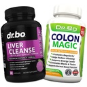 Ficat & Colon Cleanse Detox Supplement - Natural Bowel Cleanser Pastile pentru Intestinal Blooting & Daily Constipation Relief - Milk Thistle Caps & Help Gallbladder Suplimente
