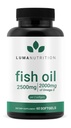 Lumia Nutritie Omega 3 Suplimentul ulei de pește - extra Putere 2500mg - 2000mg EPA & DHA - Creier și inima Sănătate - 60 Softgels