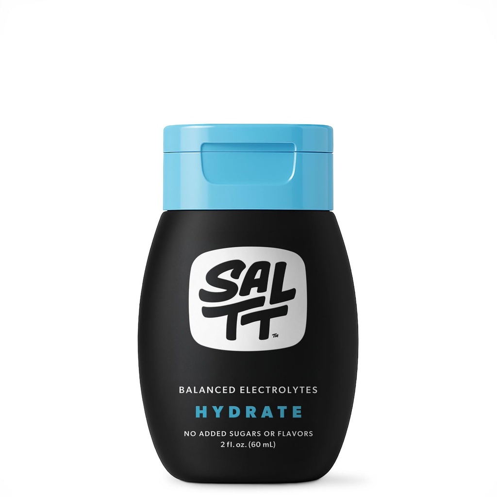 SALTT Hydrate Electrolyte Drops Keto Diets & Intermittent Fasting - Immune Support - Gluten & Sugar Free - Sodiu, Magneziu, Potasiu & Trace Minerale - Fără aromă - 2 fl oz
