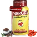 Energize Extra Putere Pastile Cafeina, Acționând rapid Pastile de energie de lungă durată cu timp extins de eliberare Cafeina, Îmbunătățirea Claritate și suport energetic pentru bărbați și femei, Nu Jitters, Nu Crash (60 comprimate)