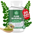 Capsulele Moringa, 800mg Moringa Oleifera Organic Frunze pulbere Superfood Greens Pure Moringa pastile este un Vegan, non-GMO energie Creșterea și păstrați supliment sănătos