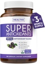Super Antioxidanti Supliment pentru femei si barbati - Mare potenta Herbal & Fruit Blend cu Acai, Goji, rodie, Elderberry & Resveratrol pentru Ingrijirea pielii si suport imunitar - Vegan & Non-GMO - 180 capsule