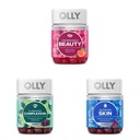 OLLY Undeniable Beauty Gummy, 60 Count & Flawless Complexion Gummy, Clear and Healthy Skin Support - 50 Count (Pack of 1) & Glowing Skin Gummy, 25 Day Supply (50 Conte)