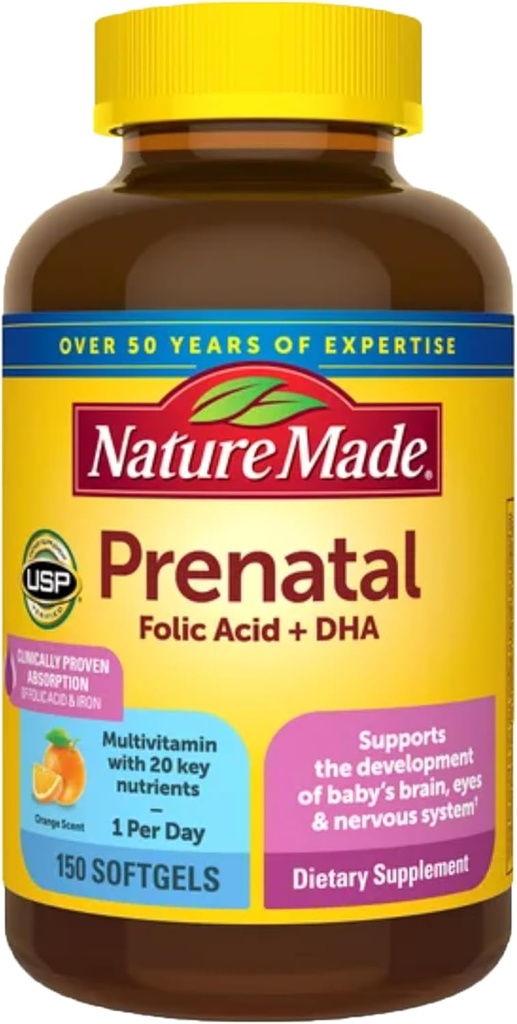 Natura Prenatal + DHA 200 mg Softgels (.150 Count)