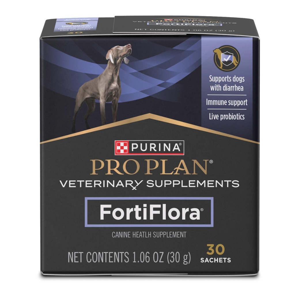 Purina Pro Plan Suplimente Veterinare FortiFlora Dog Supliment Probiotic, Supliment nutriţional canin - 30 ct.